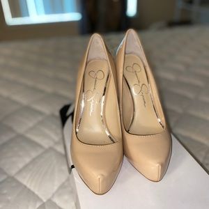 Barely worn, Jessica Simpson beige heels